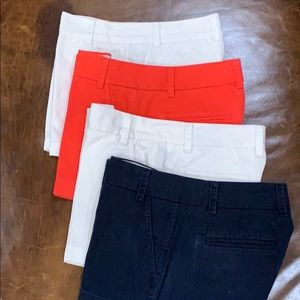 J crew chino shorts, all size 2, selling together